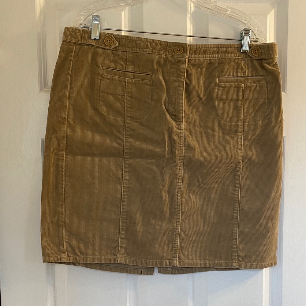 LOFT Tan Mini Skirt